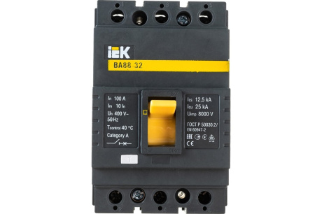 Купить Автоматический выключатель IEK ВА88-32 3Р 100А 25кА SVA10-3-0100 фото №2