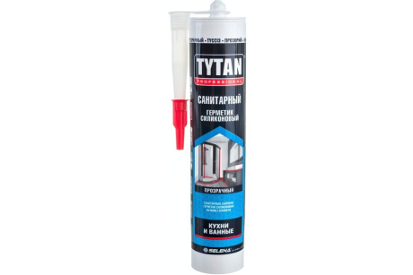 Купить Герметик силиконовый Санитарный Tytan Professional бесцветный  280мл;12шт  /17998 фото №1