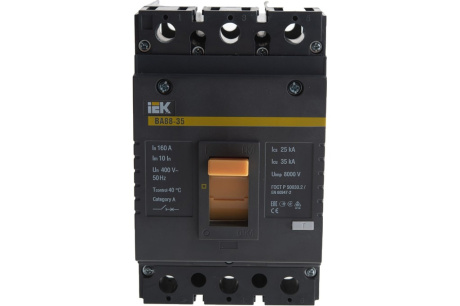 Купить Автоматический выключатель IEK ВА88-35  3Р  160А  35кА SVA30-3-0160 фото №2