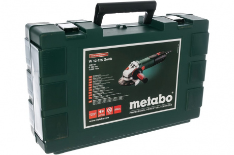 Купить УШМ Metabo W 12-125 Quick кейс 600398500 фото №5