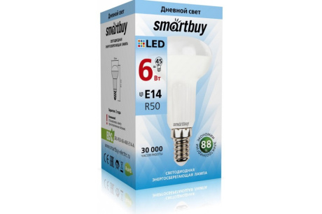 Купить Лампа светодиодная 6Вт SBL-R50-06-40K-Е14-A  SMARTBUY SBL-R50-06-40K-Е14-A фото №2
