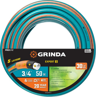 Купить Поливочнй шланг GRINDA Expert 5 3/4  50 м  30 атм 429007-3/4-50 фото №2