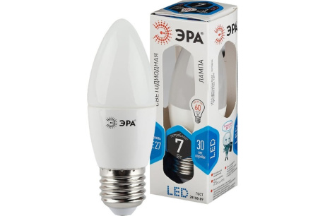 Купить Лампа LED Эра В35 7W 840 Е27 Б0020540 ! фото №3